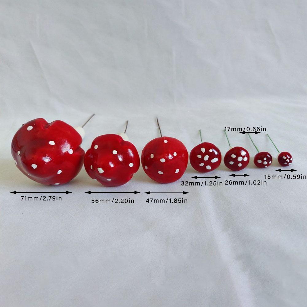 Foam Simulated Mushroom Cake Topper Dessert Decor Happy Birthday Cake Decorating Cake Insert Set