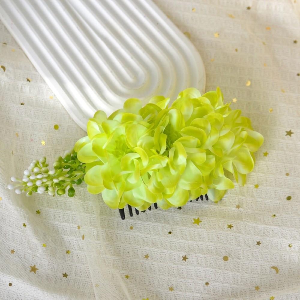 Thai Style Flowers Hairpin Sweet Chignon Hair Clips Hair Accessories Floral Hair Comb  Daily