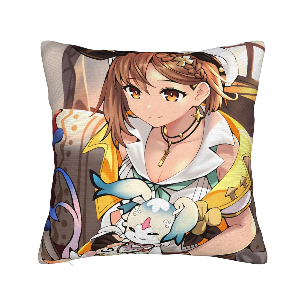 Game Atelier Ryza Pillow Cover Cute Funny Pillow Case For Sofa Home Decor Print Cushion Cover Gift