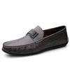 Модные высококачественные брендовые мужские повседневные туфли из натуральной кожи, простые мокасины с мягкой подошвой, летние дышащие мужские рабочие туфли для интервью