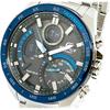 EDIFICE Casio ECB-900DB-1B Bluetooth Хронограф Календарь Аналогово-цифровые Часы Черно-синие Нержавеющая сталь Водонепроницаемые