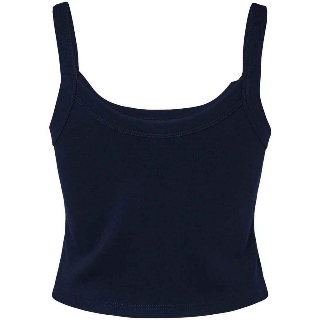 Bella + Canvas Женская майка на тонких бретельках с микро-рубчиком