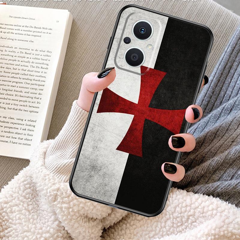 Templar Knight Case For OPPO Reno 11F 11 12 13 F 8T 7 8 10 Pro OPPO Find X8 X6 Pro X3 X5 Lite Cover Fundas