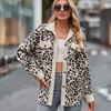 Весенне-осенняя женская куртка с леопардовым принтом и длинными рукавами, рубашка-куртка, женская