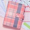 Блокнот А6, брошюра, бюджетная папка, органайзер для денег, клетчатый принт, застежка-молния, искусственная кожа, нержавеющая сталь, экономия денег, папка для расходов, бюджетные листы