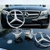 Hub Cap 1pcs 44MM Chrome Car Star Hood Badge Front Emblem Logo for Mercedes Benz C E S Class W204 W205 W212 W213 W211 W220 W222 W223
