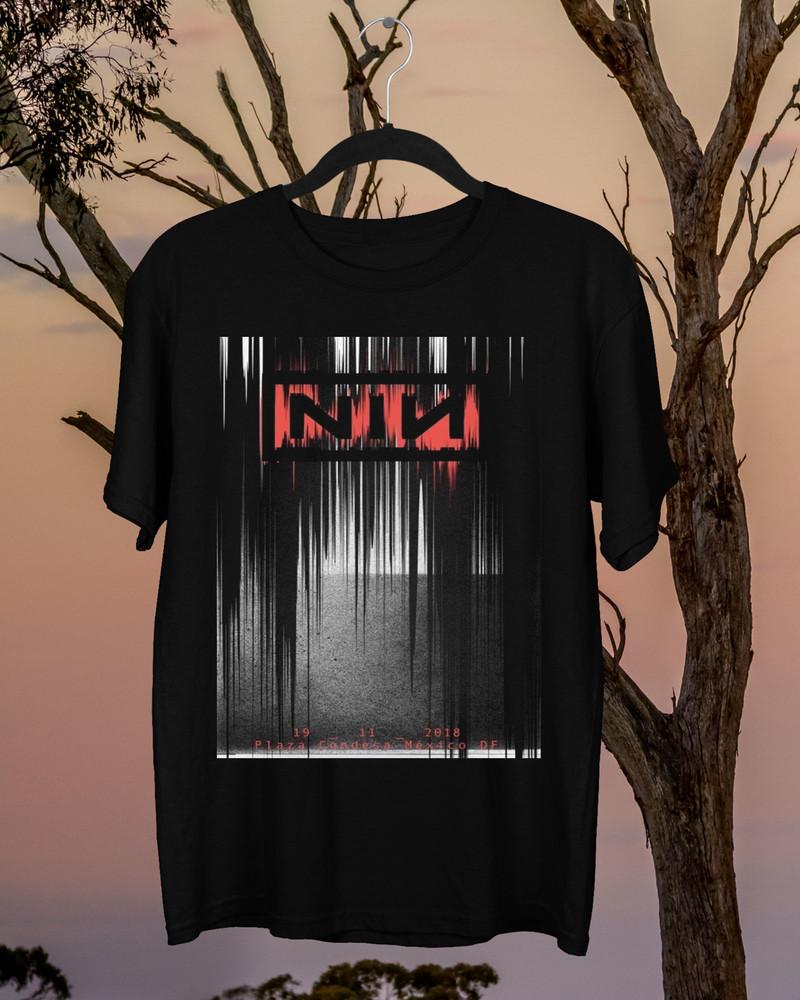 Nine Inch Nails NIN Группа Тяжелый Хлопок Черный Все Размеры Унисекс Рубашка MM1409 Унисекс Футболка