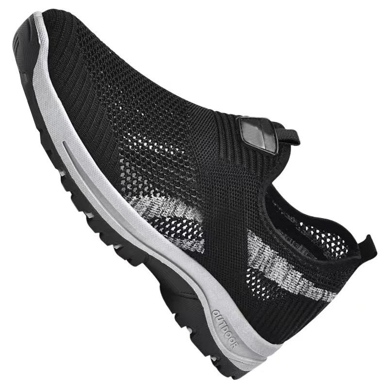 Мужская повседневная обувь для ходьбы, дышащая, нескользящая, удобная обувь для вождения, туфли на платформе, легкие сетчатые кроссовки