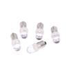 5Pcs Led E10 Dc3V 5V 6V 12V 24V Screw Bulb Warning Signal Bulb E10 Instrumentation Bulb Indicator White Auto Interior Light
