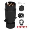 7 Pin Trailer Plug Connector Wiring Adapter Copper Contact for Commercial Vehicle Trailer RV Car