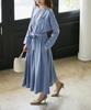 ROPE PICNIC Tuck Metal Point Blue Size 38 Web-exclusive Dress, (45),