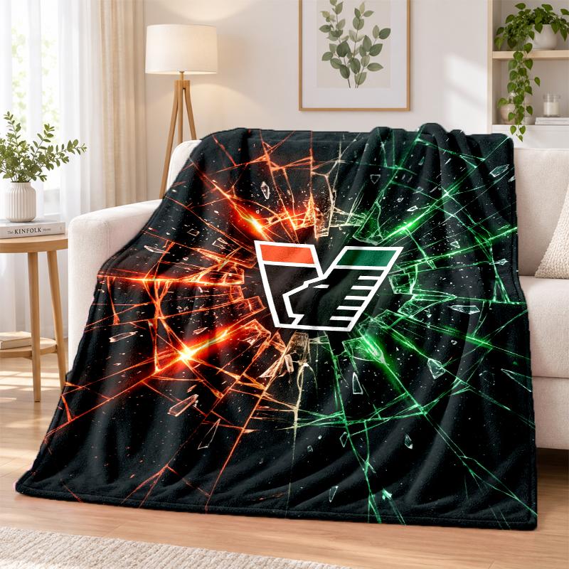 Venezia FC Football Printed Flannel Blanket Warm Comfort Bed Throw For Indoor Home Decoration