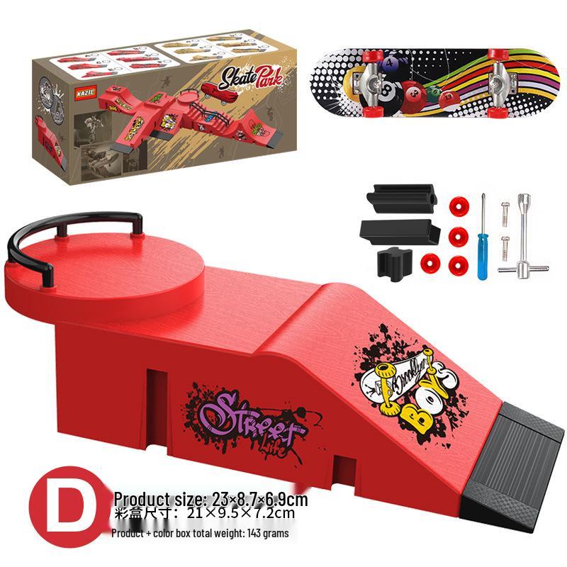 Мини-набор реквизита для фингерборд-парка: Креативная игрушка-рампа с изгибом