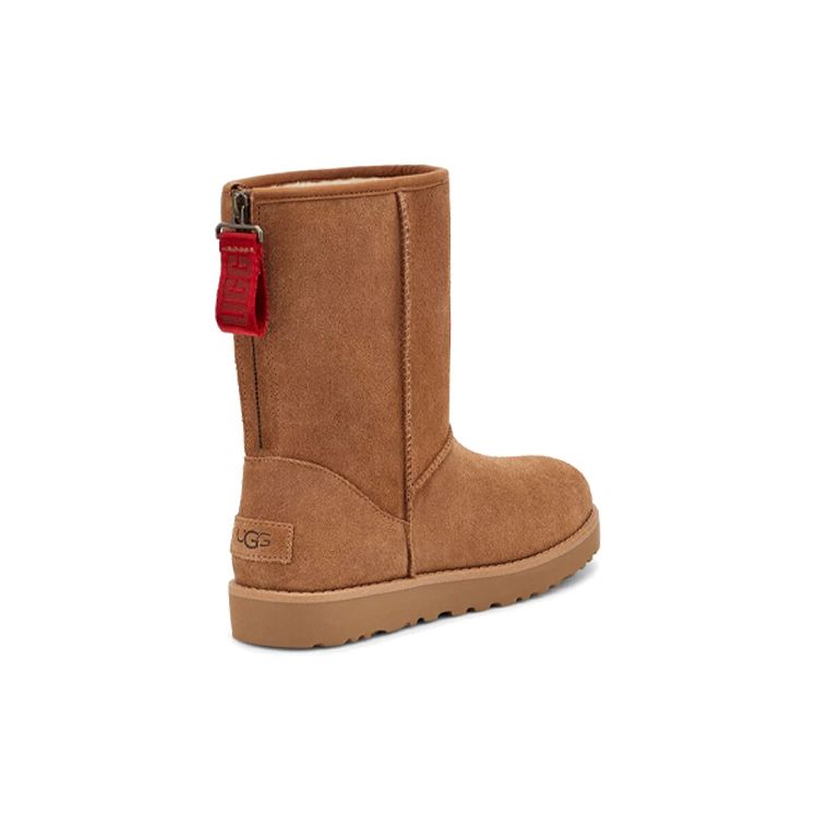 UGG Теплые зимние сапоги из овчины Comfort длиной до середины голени женские сапоги каштановые 1122672-CHE
