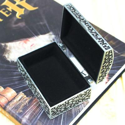 Metal Jewelry Box European Style Treasure Chest Case Creative Trinket Storage Box Rings