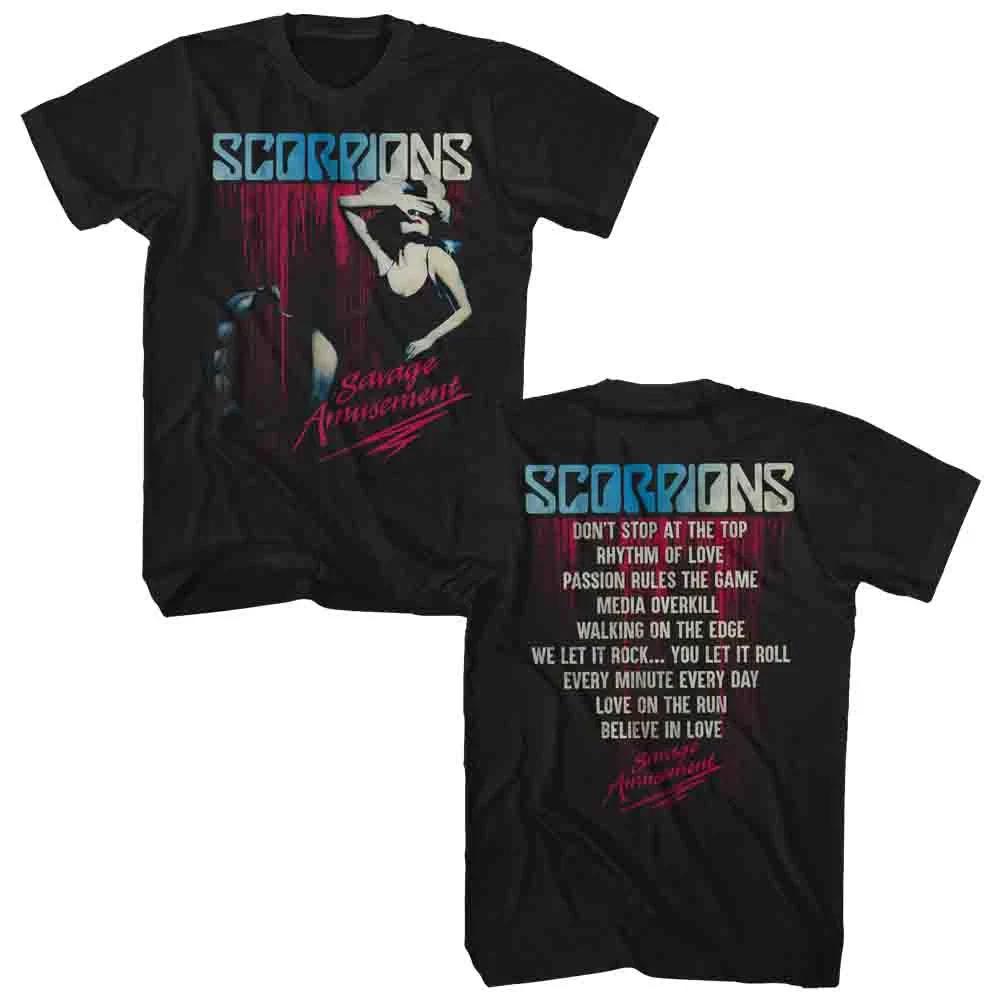 Scorpions Savage Amusement Mens Kids T Shirt (double sided)