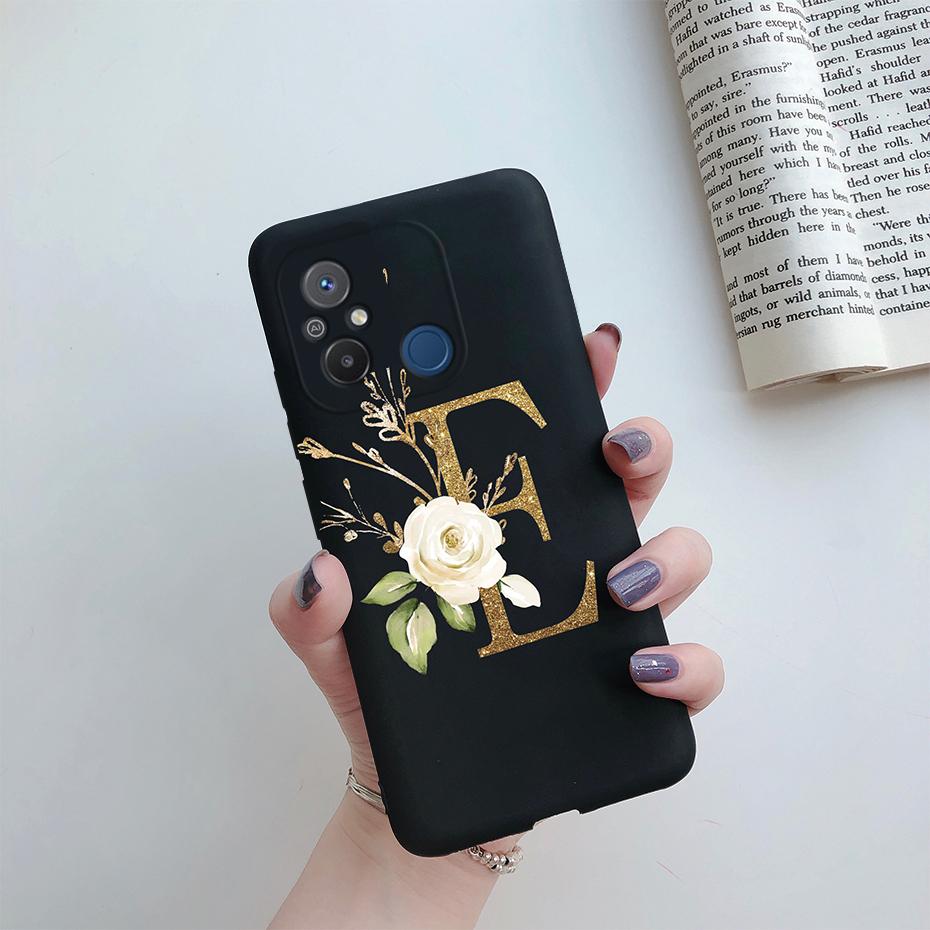 Для Xiaomi Redmi 12C Чехол Силиконовая Резина Мягкий ТПУ Милые Буквы Чехол для Телефона Задняя Крышка Для Redmi 12C Чехол Для Redmi12C 12 C Чехол