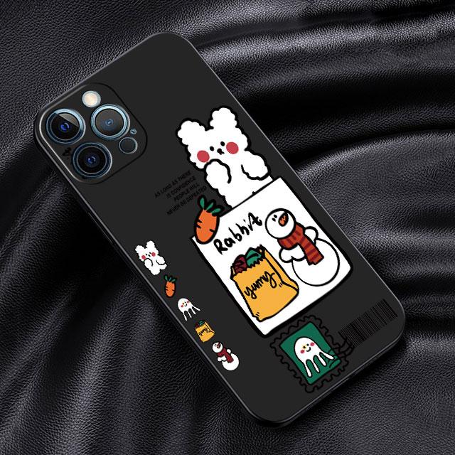 Чехол для Apple iPhone 14 13 11 12 Pro 7 XR X XS Max 8 Plus 6 6S SE 2022 13Pro черный мягкий телефон Funda Новый год