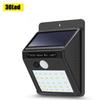 Solar Outdoor Floor Lamp with 3 Motion Sensors and Remote Control - GOTOBE - 30 LEDs - IP65