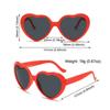 UV400 Protection Heart-Shaped Sunglasses Cosplay Beach Shades Cute Women's Accessories  for Women