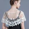 Cape Lace Scarf Thin Knitted Scarves All-match Blouse Shoulders Fake Collar Female