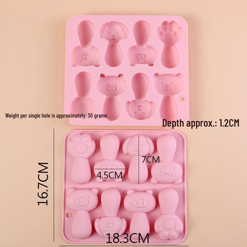 Силиконовая форма для DIY Шоколада, Конфет, Пудингов, Детских Паровых Пирожных и Цветочных Узоров - Термостойкая