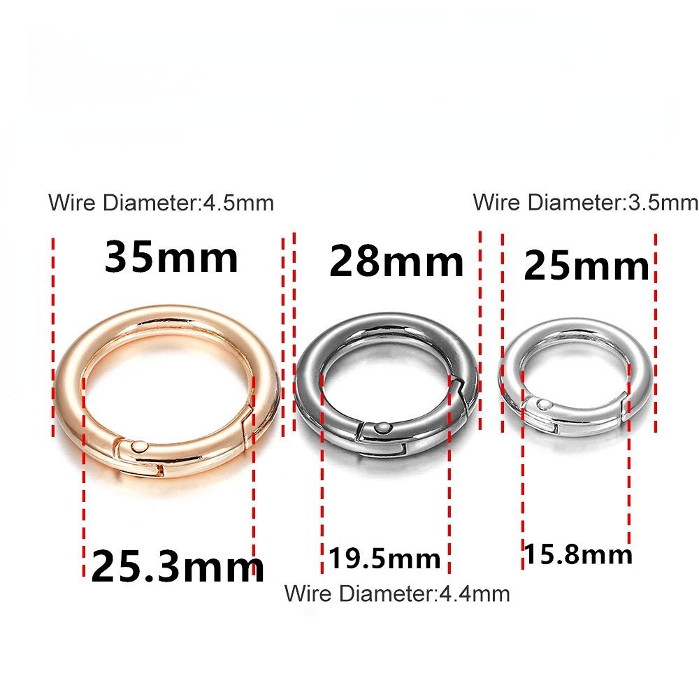 5 шт., пружинные уплотнительные кольца, пряжки, зажимы, карабины, крючки для изготовления ювелирных изделий своими руками, аксессуары