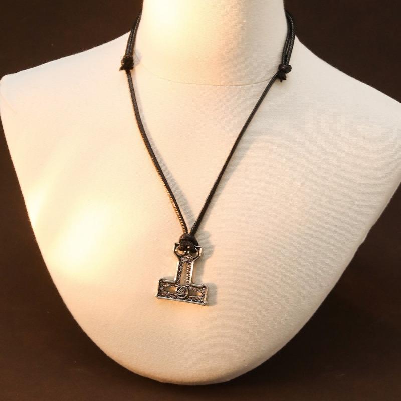 Подвеска-амулет «Молот Тора», руна викингов, боевой топор, ретро, длинная цепочка для свитера