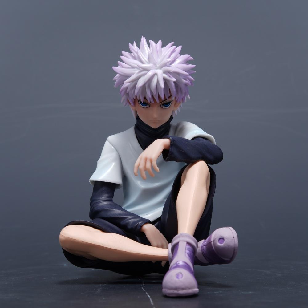 11cm/4.33in Anime Hunter Hunter Figure Gon Freecss Killua Zoldyck Action Figures Pvc Statue Collection Model Toys Gifts