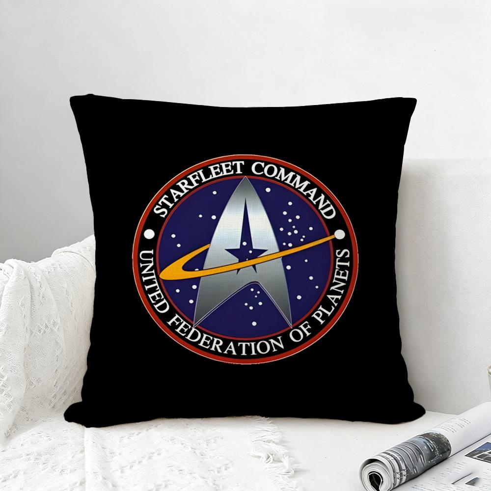 Franchise Star Trek Cushion Cover Natural Linen Pillowcase Set AllinOne Decor for Sofa Bedroom Chair