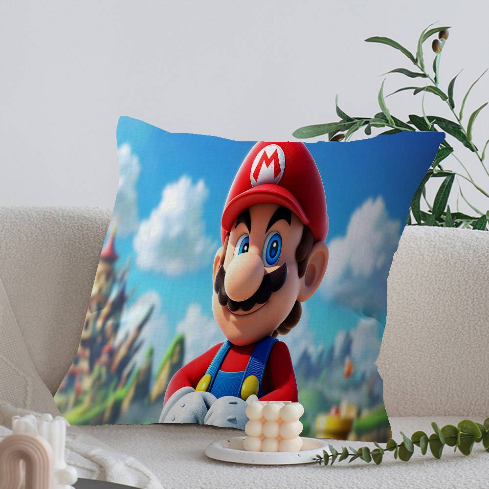 Super Game M-Marios Pillow Cover for Bedroom Room and Living Room Sofa Decorative Cushion Cover