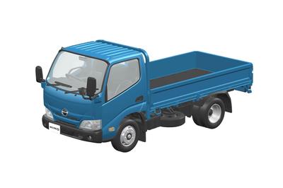 Aoshima Bunka Kyozai Rakupla Snap Kit Hino Dutro Бортовой весовой пластмассовый набор для сборки (АОСИМА) нет. 23-BE (синий) 1/32 Предварительно окрашенный