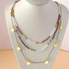 Vacation Style Bead Necklaces Multi-layer Bohemian Necklaces Fashion Clavicle Chain  Girl