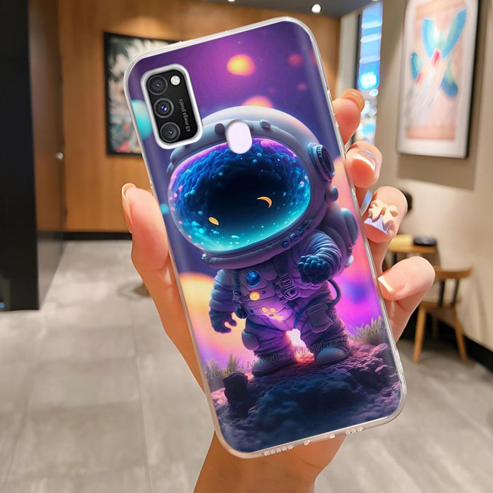 Для Samsung Galaxy M21 M31 Чехол Мягкий ТПУ Мягкий Силикон Модный Чехол для Телефона Для Samsung M21 M31 Funda Роскошная Задняя Крышка Coque Para