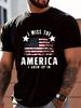 Patriotic Men's T-Shirt - I Miss The America I Grew Up In, American Flag Print