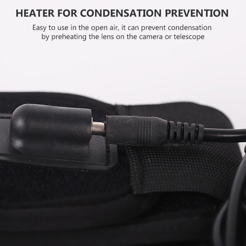 Lens Heater Warmer with 3 Temperature Settings for Camera and Telescope Anti-Condensation Heating Strip Portable Lightweight