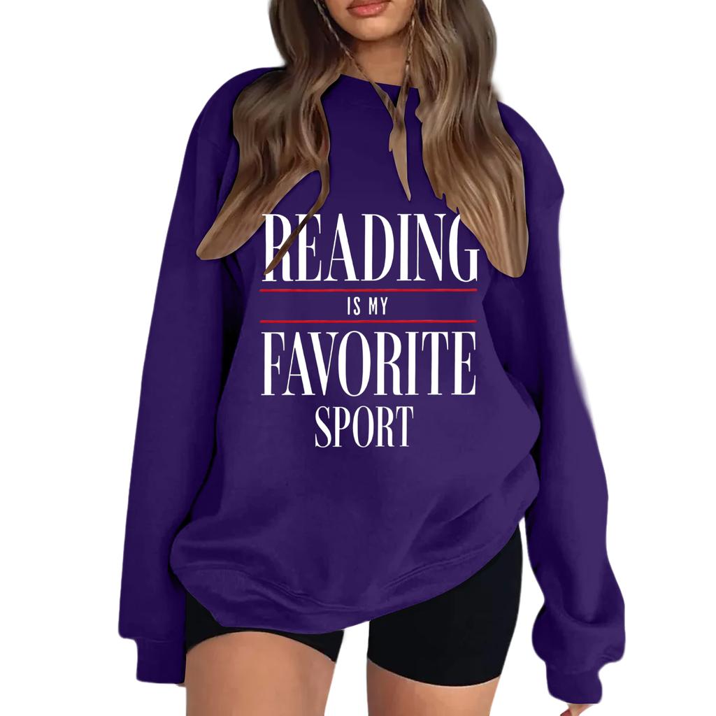 Women's Reading Is My Favorite Sport Sweatshirt
