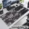 FC Barcelona Personalized Large Mouse Pad Custom Name Text Extended Desk Mat Gaming Mousepad