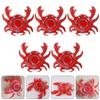 Pvc Inflatable Water Toy Red Crab Coaster Floating Cup Holder For Pool Parties