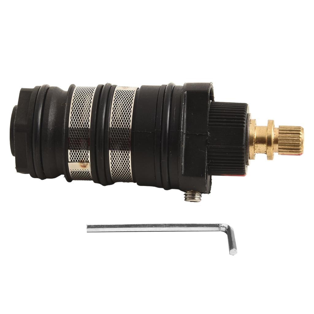 Home Improvement Plumbing Thermostatic Spool Repair Kit Thermostat Cartridge Brass Replacement H5 Alloy Plastic