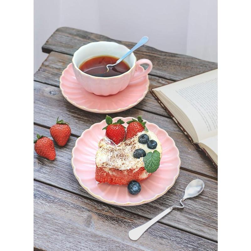 Королевские чайные чашки и блюдца с золотой отделкой и подарочной коробкой, британские кофейные чашки, набор чайных чашек, фарфоровый чайный сервиз, чашки для капучино,