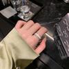 Ретро-набор из трех регулируемых колец в корейском стиле для женщин - Модные однотонные кольца, кольцо для указательного пальца и открытые кольца - Модное студенческое украшение для рук