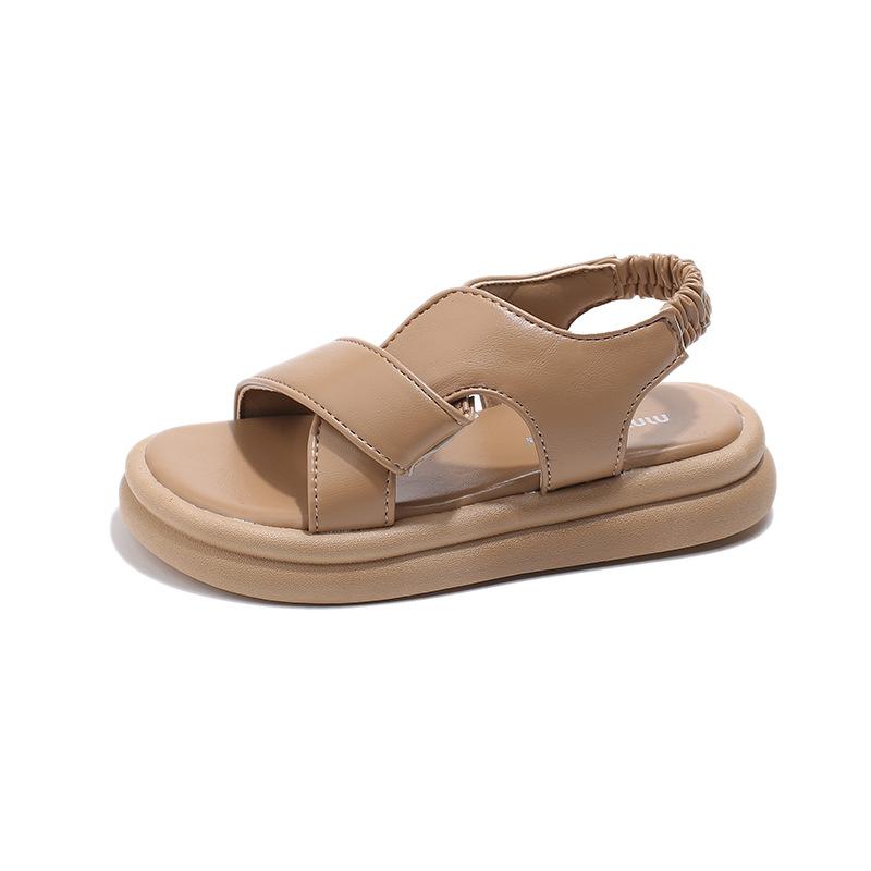 Летние сандалии Модные Простые Новые Туфли для Девочек Противоскользящие Мягкие Удобные Повседневные Детские Сандалии Римский Крест Пляжная Обувь Высокое Качество