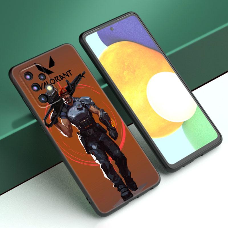 Чехол для игрового телефона Valorant для Samsung A13 A22 A24 A32 A23 A25 A34 A35 A52S A53 A54 A55 A73 5G A12 A14 A15 A31 A33 A50 A51 A72