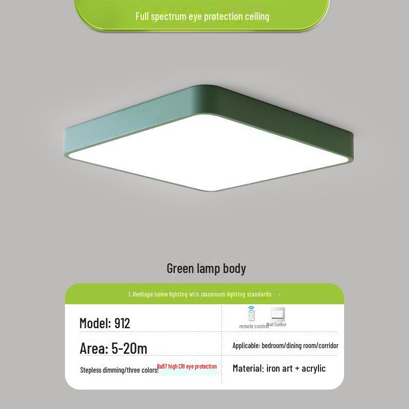 Тщательно подобранные квадратные светодиодные потолочные светильники: Современный скандинавский дизайн для спальни, гостиной или коридора.