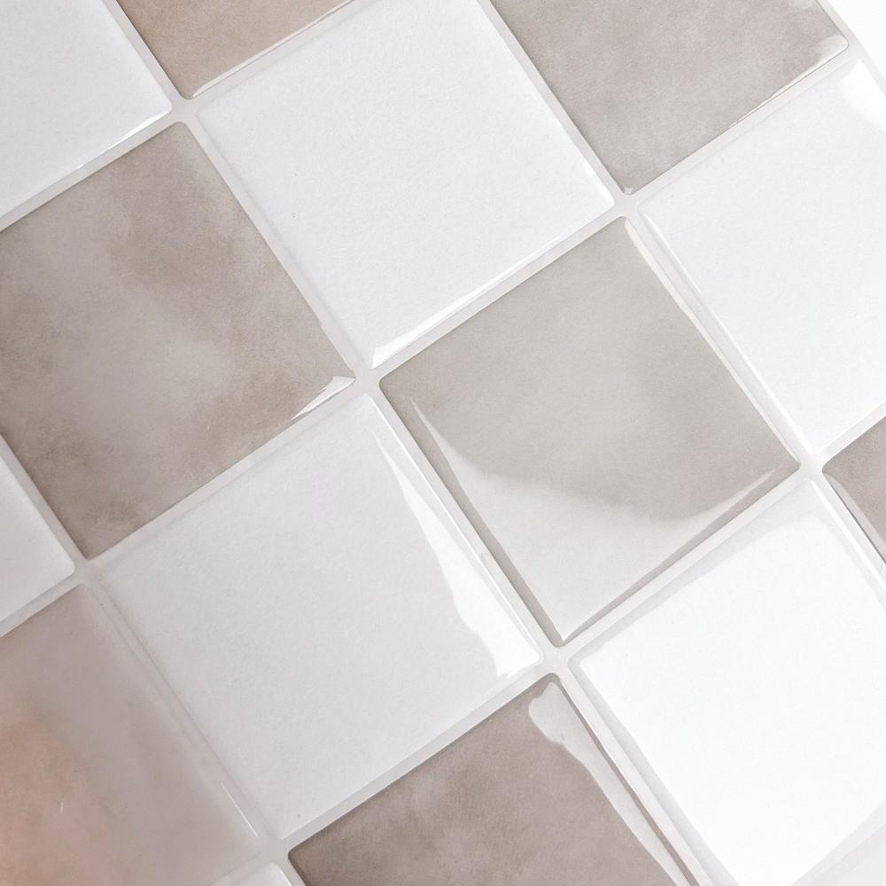 Waterproof Wallpaper Self-adhesive Stick Tile Peel and Stick Backsplash for Kitchen Bathroom