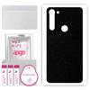 apgo Protective Skin Sticker for the Back Compatible with Motorola Moto G8 Power, Wrap Film, Foil, Vinyl - Pattern Matte Black