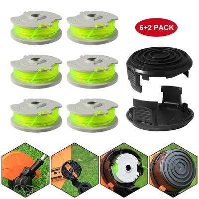 6 шт. для катушки лески WORX WA0014 для триммера WG168 WG184 WG190 WG191 с 2 колпачками для триммера