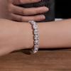 17cm White Zircon Tennis Bracelet Emerald Cubic Zirconia Women Bracelets