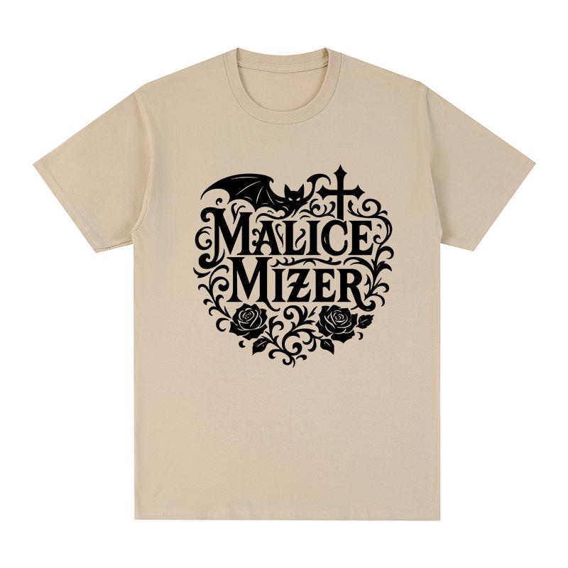 Malice Mizer группа Винтажная футболка Музыка Рок Удобная Повседневная Ретро YK Хлопок Унисекс Футболка Новая Футболка Футболка Женские Топы